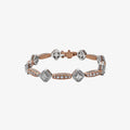 Two-Tone Diamond Link Bracelet