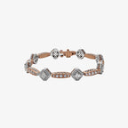 Two-Tone Diamond Link Bracelet