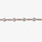 Two-Tone Diamond Link Bracelet