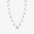 Diamond Heart Station Necklace