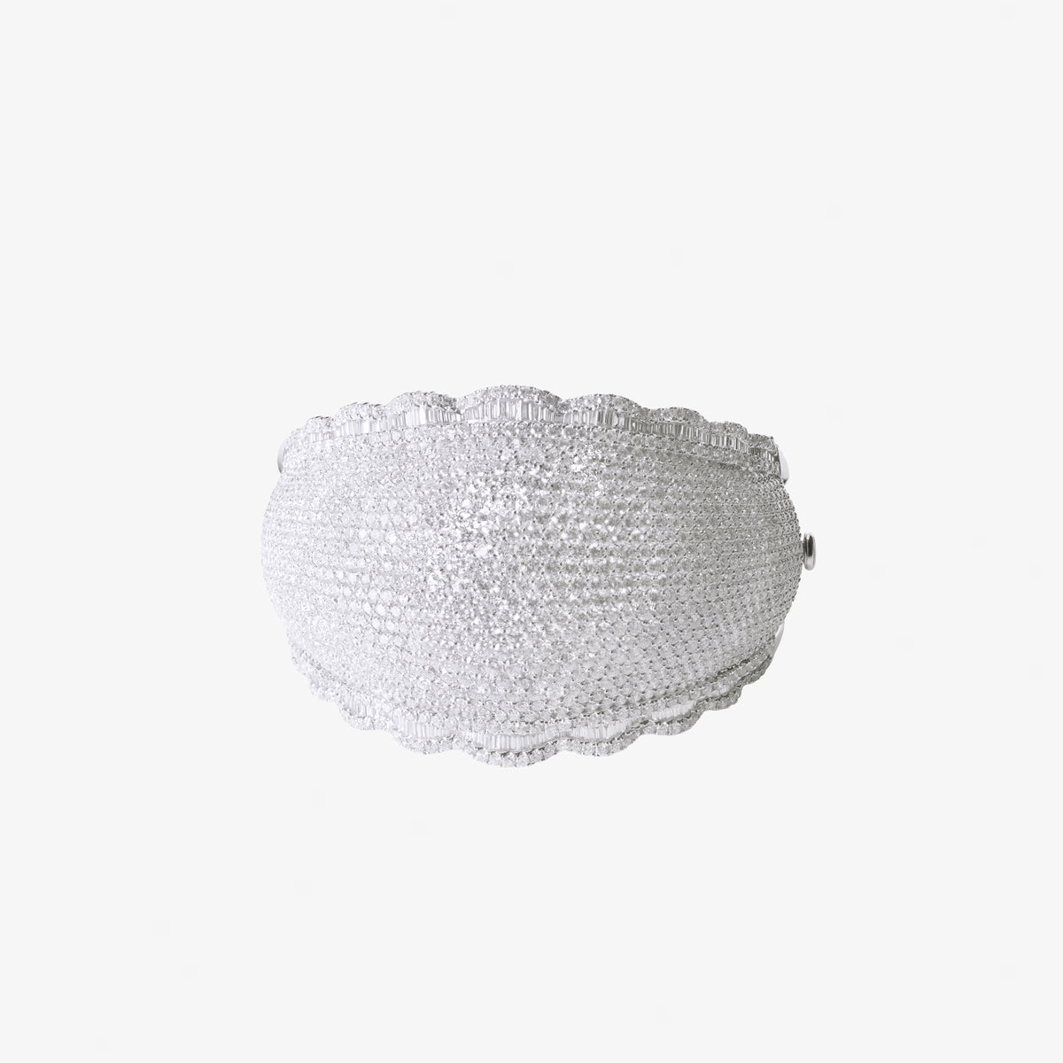 Diamond Dome Cuff Bangle