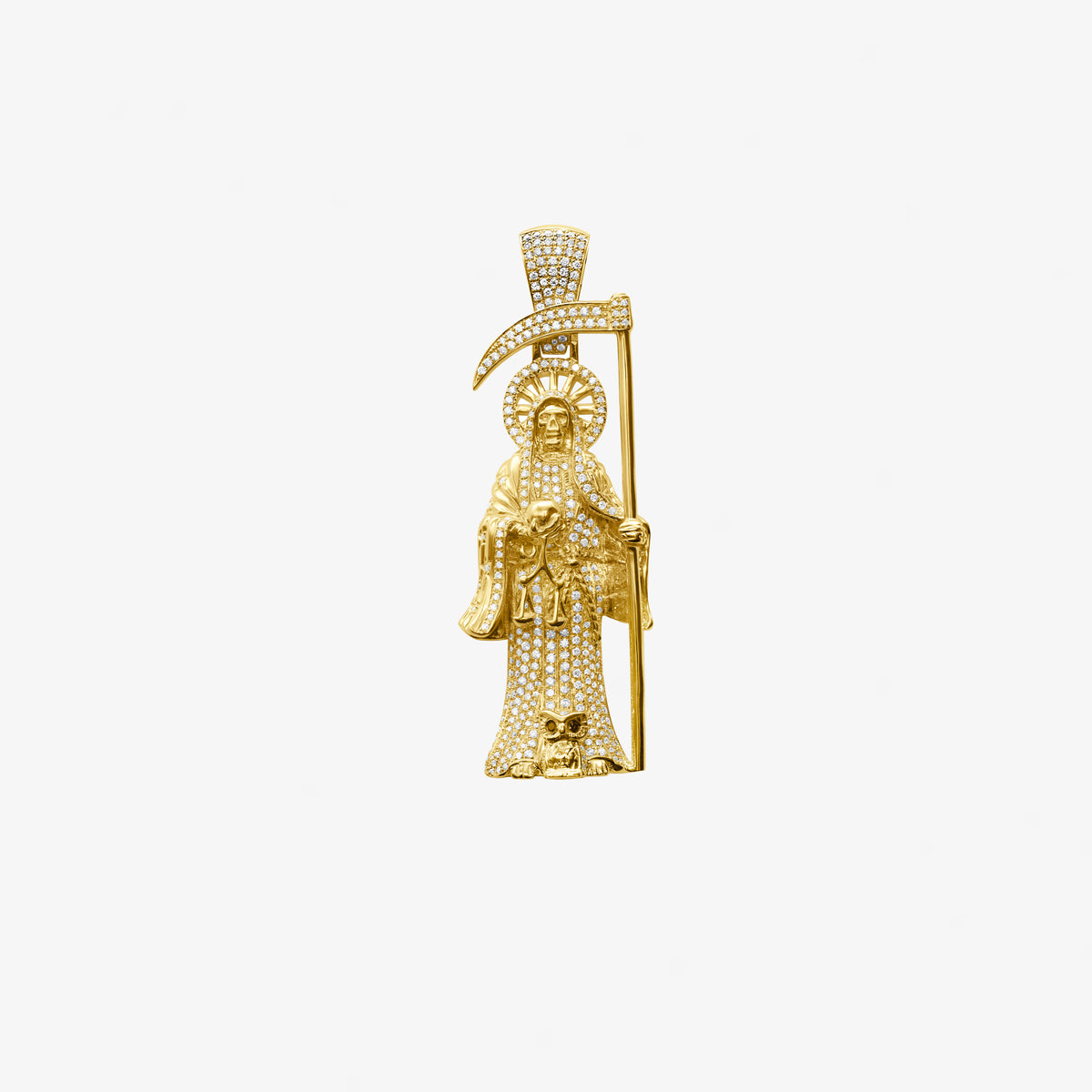 Diamond Grim Reaper Pendant