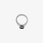 Amethyst Diamond Ring