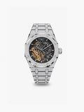 Peter Marco Audemars Piguet Royal Oak diamond-set white gold watch with openworked dial