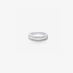 Peter Marco baguette and round cut diamond band ring