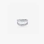 Peter Marco baguette and round cut diamond band ring