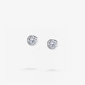 Peter Marco bezel set round cut diamond stud earrings