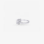 Peter Marco cushion cut diamond ring, side view