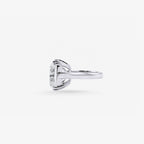 Peter Marco cushion-cut diamond solitaire ring, side view