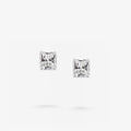 Peter Marco cushion cut white diamond stud earrings