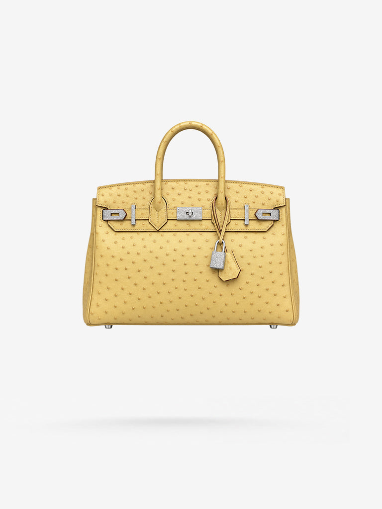 Peter Marco Custom piece for a birkin bag with full diamond belt and lock. Special made for a client.