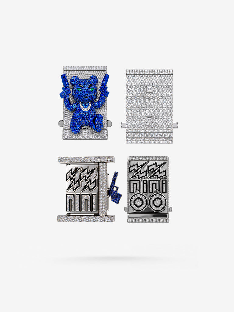 Peter Marco custom diamond bear interchangeable clasp