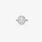 Peter Marco diamond halo ring in white gold