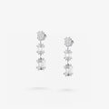 Peter Marco emerald cut diamond drop earrings