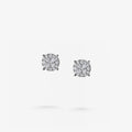 Peter Marco four-prong round cut diamond stud earrings