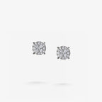 Peter Marco four-prong round cut diamond stud earrings