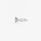 Peter Marco multi-stone cut and round cut diamond ring, side view