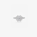 Peter Marco multi-stone emerald cut and round cut diamond ring