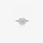 Peter Marco multi-stone emerald cut and round cut diamond ring