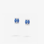 Peter Marco oval blue sapphire and diamond stud earrings