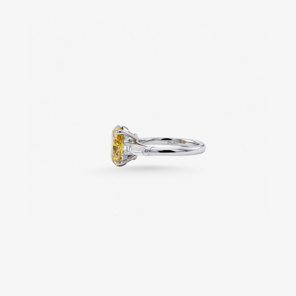 Peter Marco oval cut gemstone and baguette cut , side view