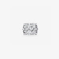 Peter Marco oval round and baguette cut diamond wide band ring