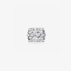Peter Marco oval round and baguette cut diamond wide band ring
