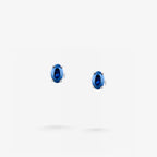 Peter Marco oval sapphire stud earrings