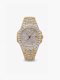 Peter Marco Patek Philippe Nautilus diamond-set yellow gold watch
