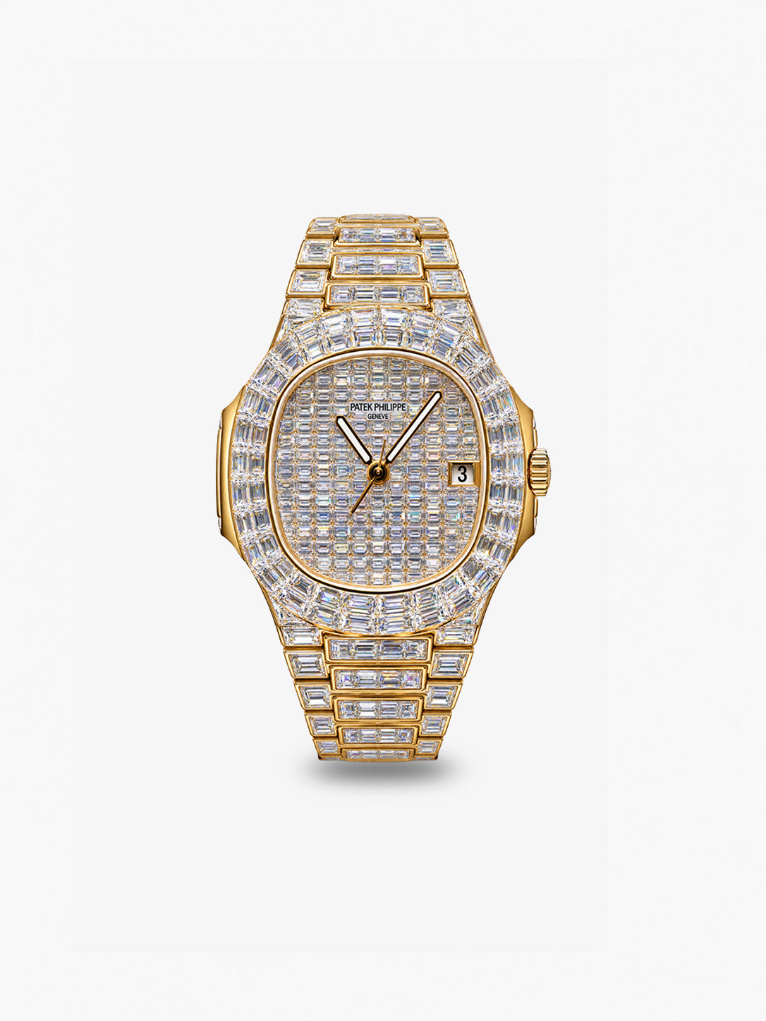 Peter Marco Patek Philippe Nautilus diamond-set yellow gold watch