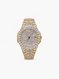 Peter Marco Patek Philippe Nautilus diamond-set yellow gold watch