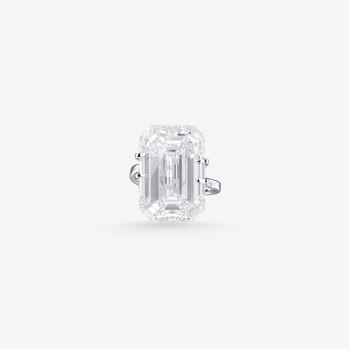 Peter Marco emerald cut white diamond ring