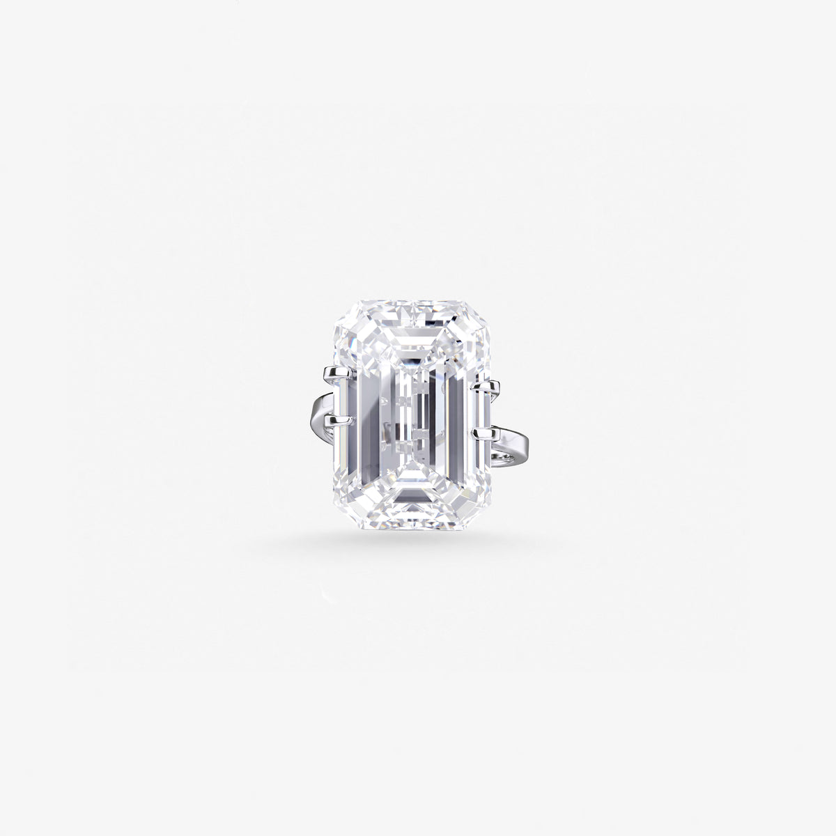 Peter Marco emerald cut white diamond ring