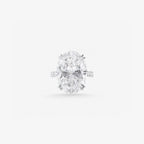 Peter Marco oval cut white diamond ring