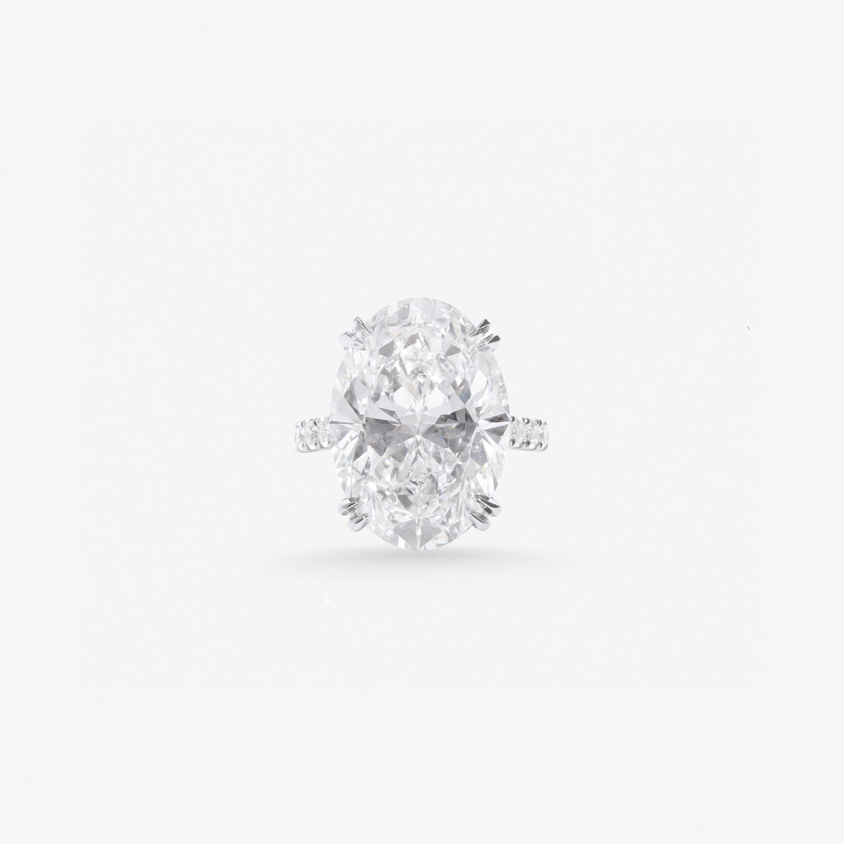 Peter Marco oval cut white diamond ring