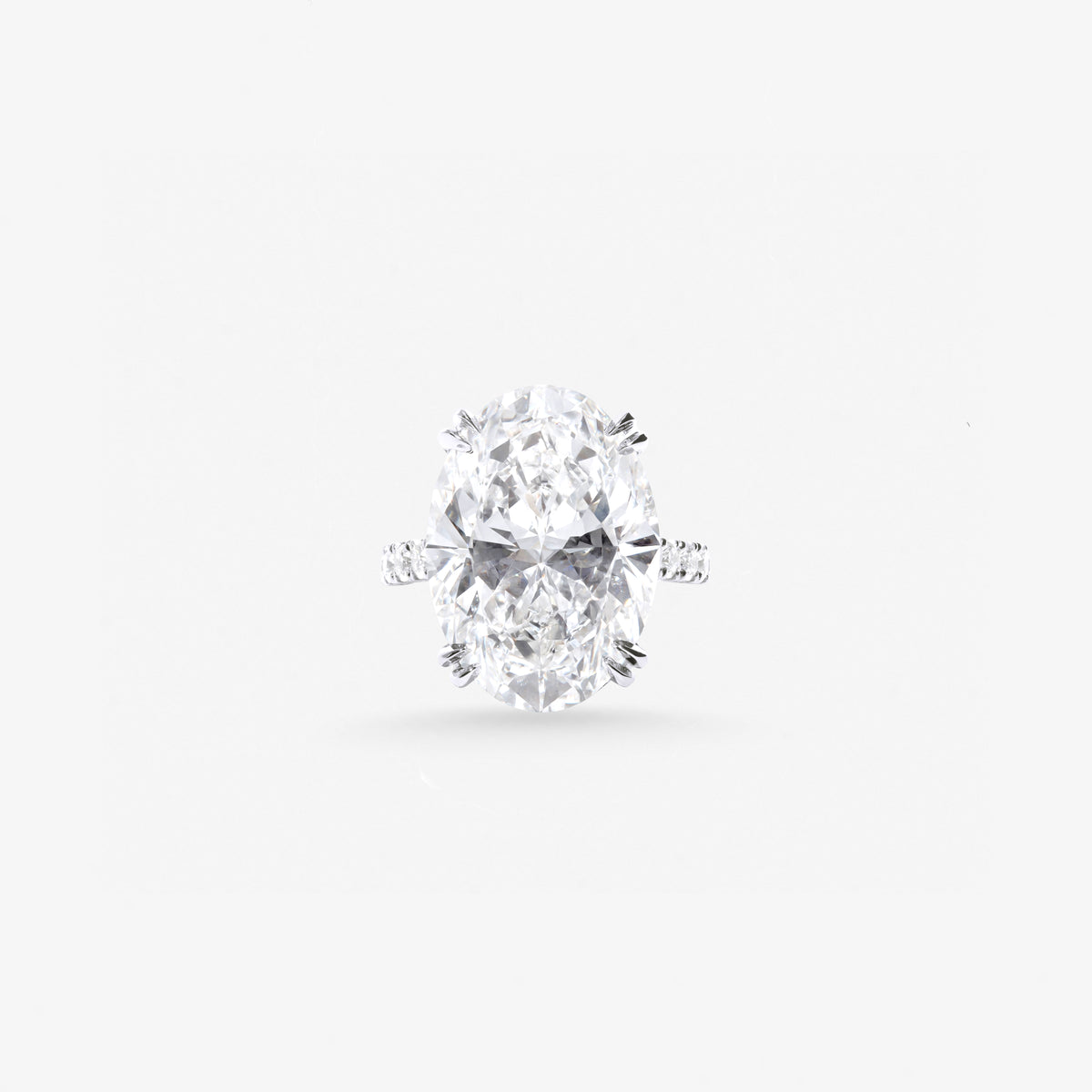 Peter Marco oval cut white diamond ring