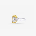 Peter Marco two-tone yellow diamond and white diamond-ring-side-view