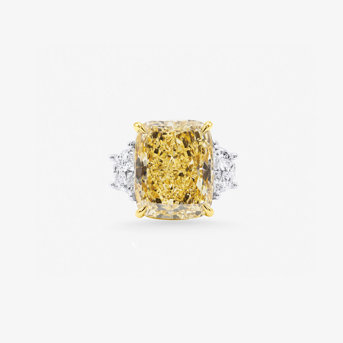 Peter Marco yellow diamond and white diamond ring