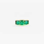 Peter Marco yellow gold emerald ring