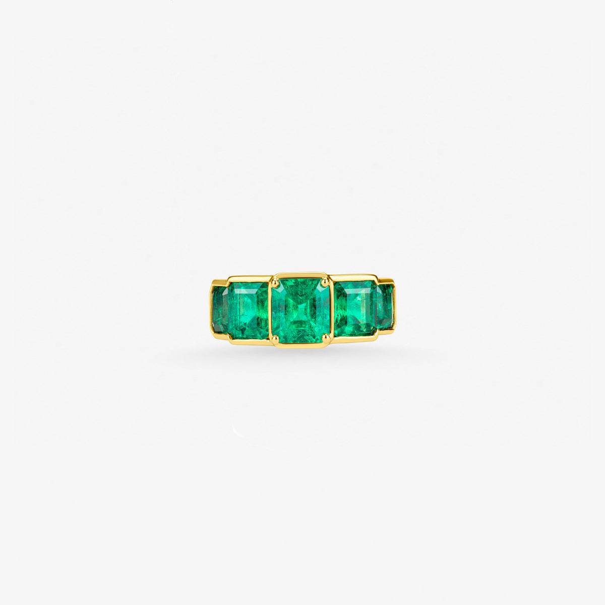 Peter Marco yellow gold emerald ring