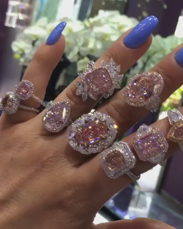 Peter Marco pink sapphire rings