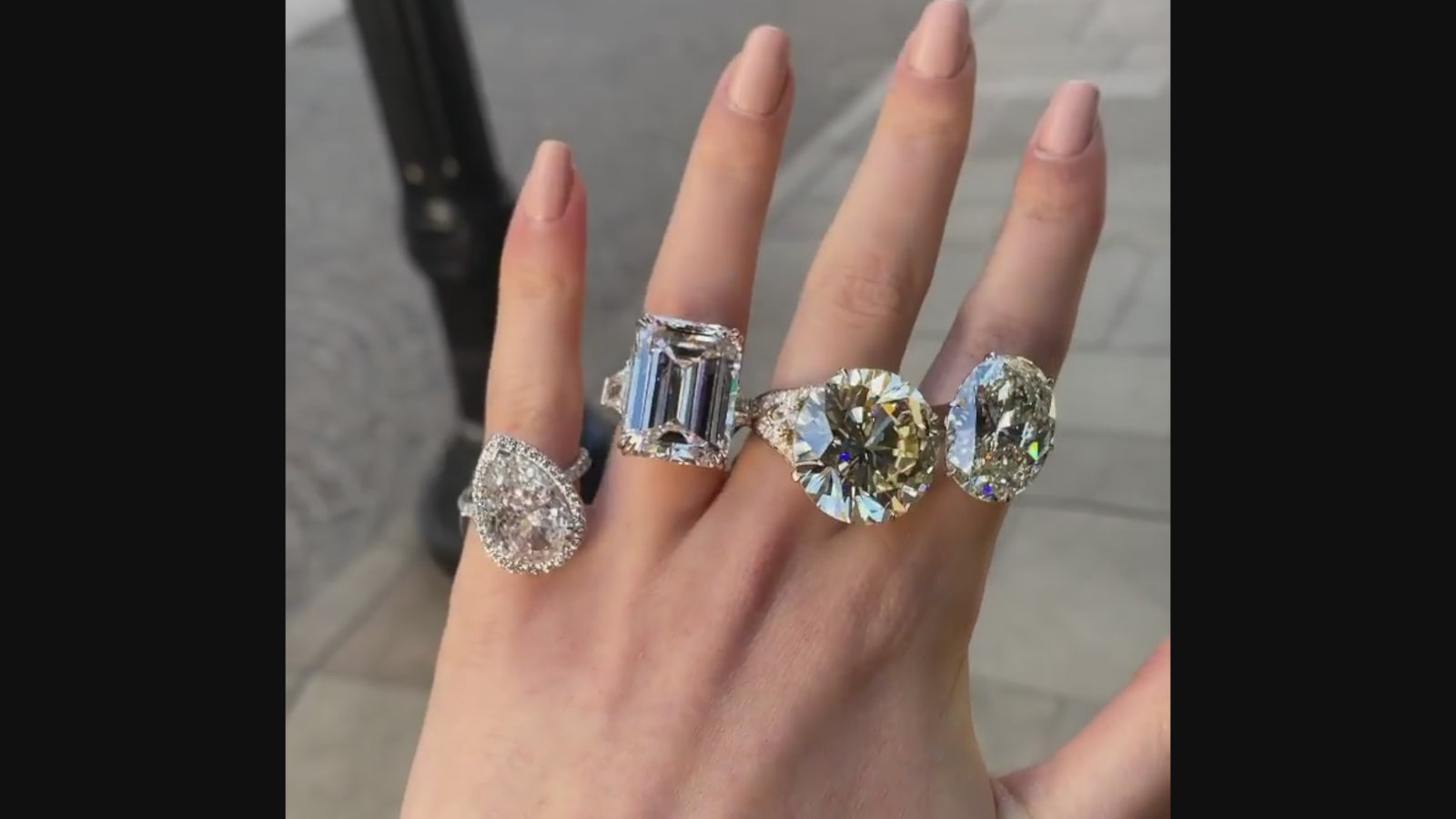 Peter Marco white diamond rings