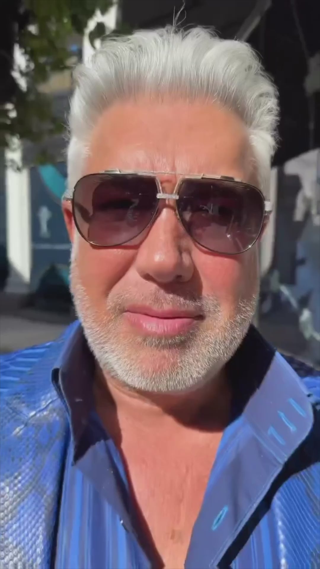 Peter Marco video showcasing custom chrome heart diamond sunglasses