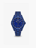 Peter Marco Rolex Milgauss diamond-set blue watch with blue dial