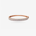 Peter Marco rose gold round cut diamond bangle
