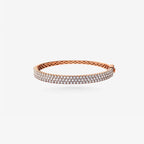 Peter Marco rose gold round cut diamond bangle