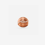 Peter Marco rose gold round cut diamond dome ring