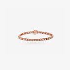 Peter Marco rose gold round cut diamond tennis bracelet