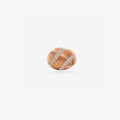 Peter Marco rose gold round cut diamond twist ring