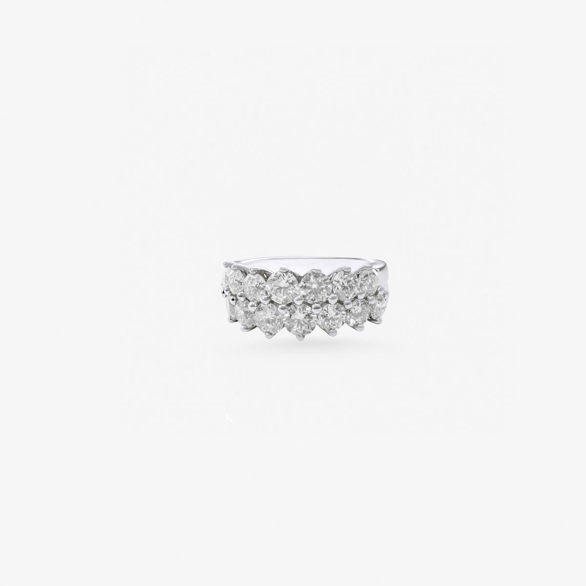 Peter Marco round cut diamond cluster band ring